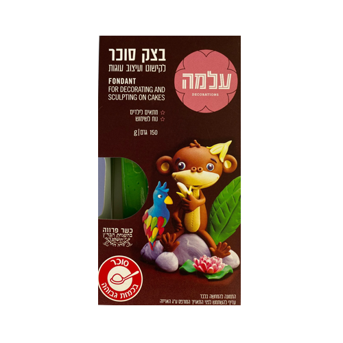 בצק סוכר צבעוני 150 גרם  - ירוק