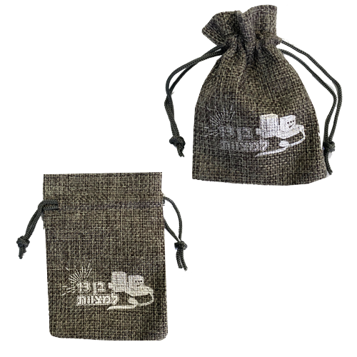 שקית יוטה בר מצווה  6 יח'  - אפור