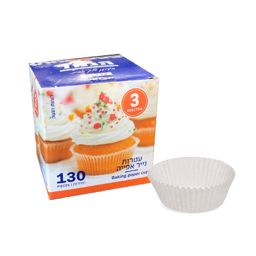 עטרות לעוגיות גודל 3 - לבן