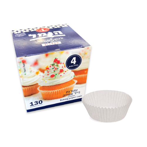 עטרות לעוגיות גודל 4 - לבן