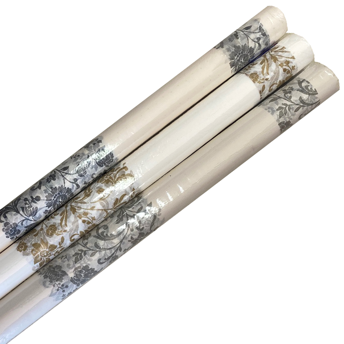 גליל מפת אלבד מעוטרת - קרם שחור