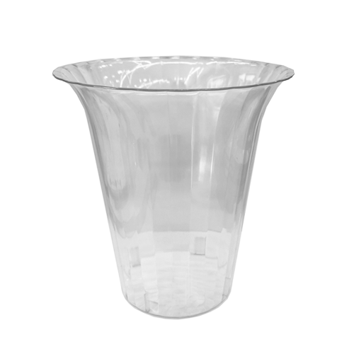 אגרטל פלסטיק יהלום גדול - שקוף