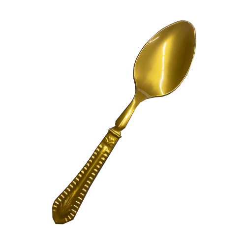 כף הגשה מפלסטיק ורסאי 2 יח' - זהב