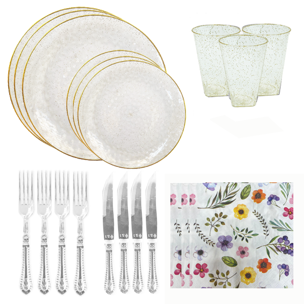 חבילת אירוח בועות ל10 סועדים - ניצוצות זהב