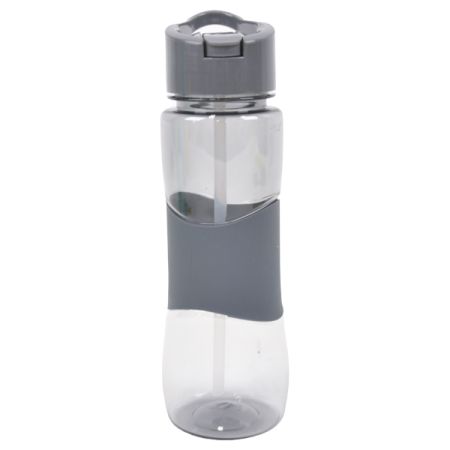 בקבוק שתייה חבק סיליקון 700 מ"ל - אפור כהה