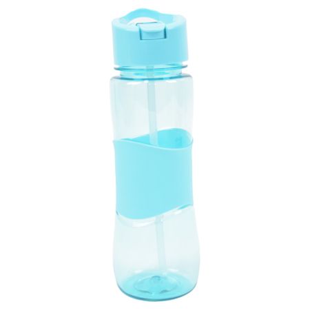 בקבוק שתייה חבק סיליקון 700 מ"ל - תכלת