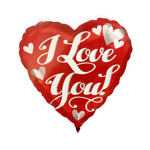 בלון I LOVE YOU - אדום