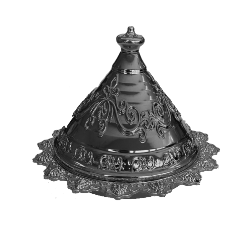 טאגין מפלסטיק לחינה - כסף