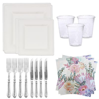 חבילת אירוח קנה סוכר 20 סועדים - ריבוע