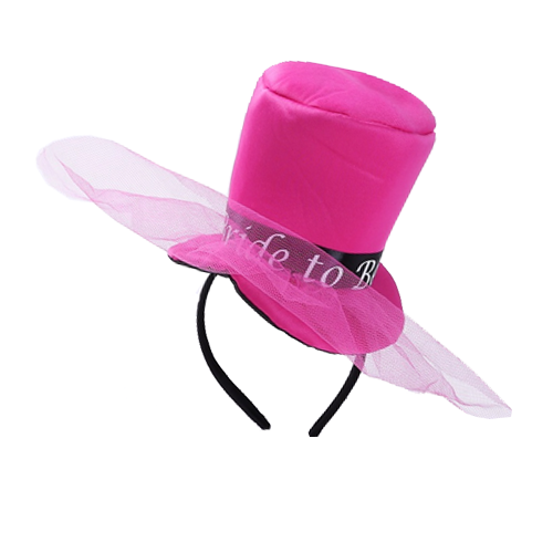 כובע ורוד BTB+קשת למסיבת רווקות