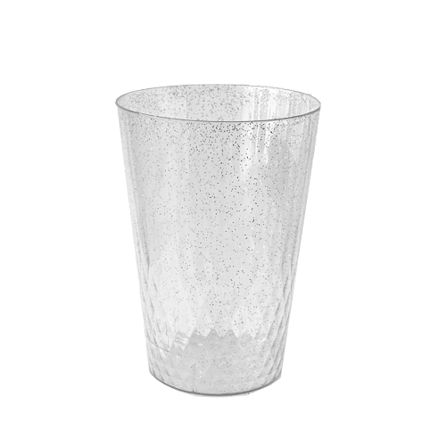 כוס קריסטל וינטג' 10 יח' - ניצוצות זהב