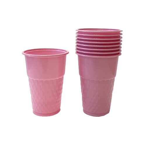 כוס פלסטיק ברקת 50 יח' - ורוד
