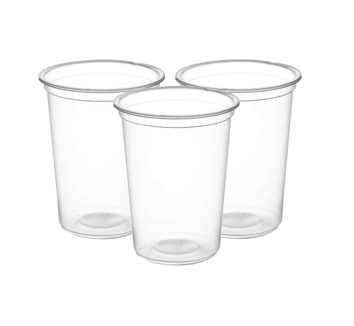 כוס פלסטיק קריסטל 25 יח' - שקוף