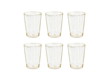 כוס מיני לקינוח ניצוצות זהב 12 יח'