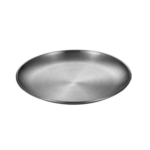 מגש נירוסטה עגול 23 ס"מ - כסף