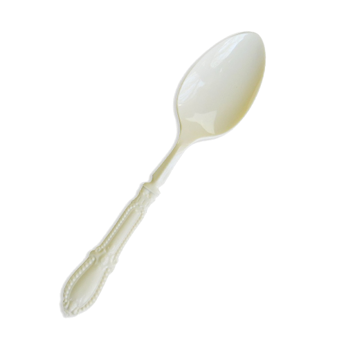 כף הגשה מפלסטיק ורסאי 2 יח' - קרם