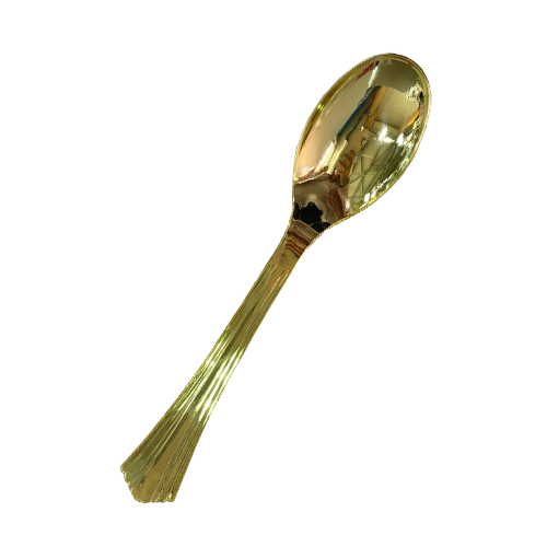 כף הגשה מפלסטיק מהודר - זהב