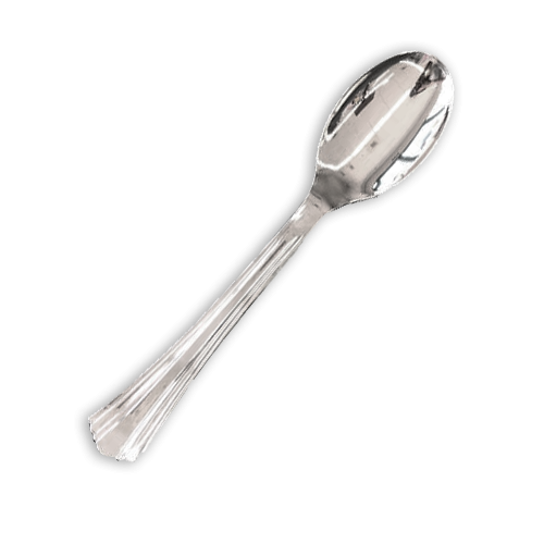 כף הגשה פלסטיק מהודר - כסף