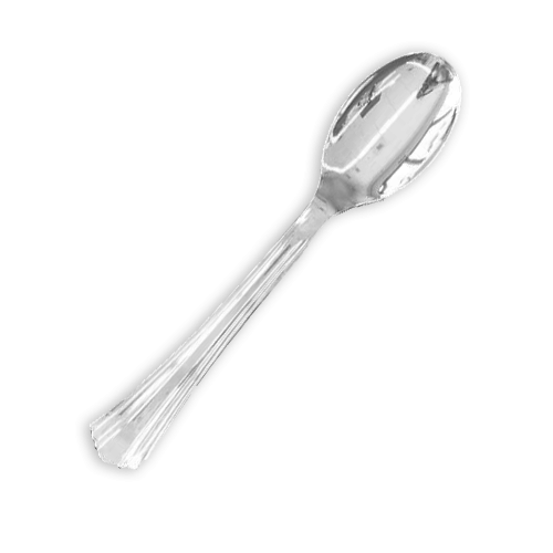 כף הגשה פלסטיק מהודר - שקוף