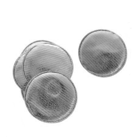 כרית חינה עם ספוגית דבק - כסף