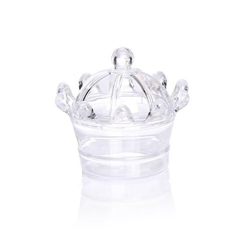 קינוח פלסטיק כתר 10 יח' - שקוף