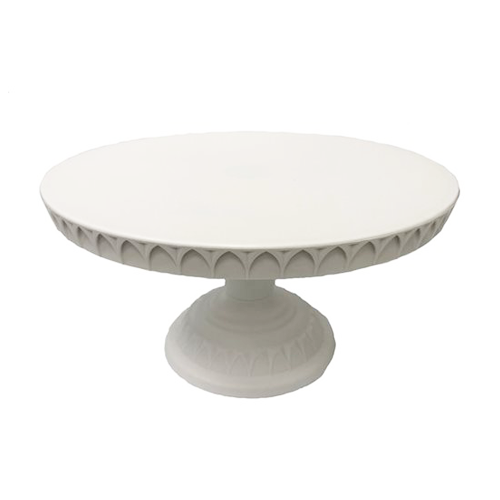 מעמד לעוגה מפלסטיק 3 גבהים - לבן