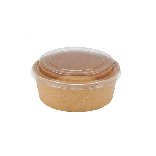 קערת קראפט עם מכסה 500 מ"ל 6 יח'