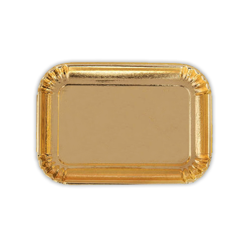 מגש קרטון  מלבני 29*39 ס"מ- זהב