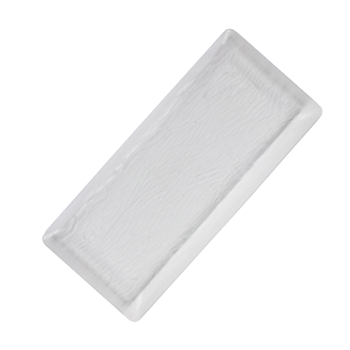 מגש פלסטיק דמוי עץ קטן - שקוף