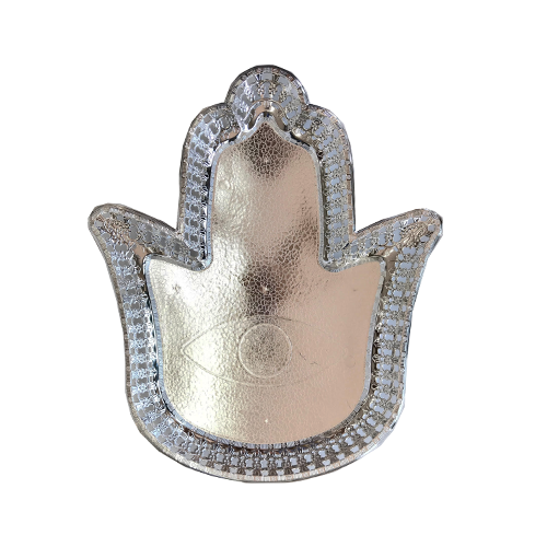 מגש פלסטיק חמסה - כסף