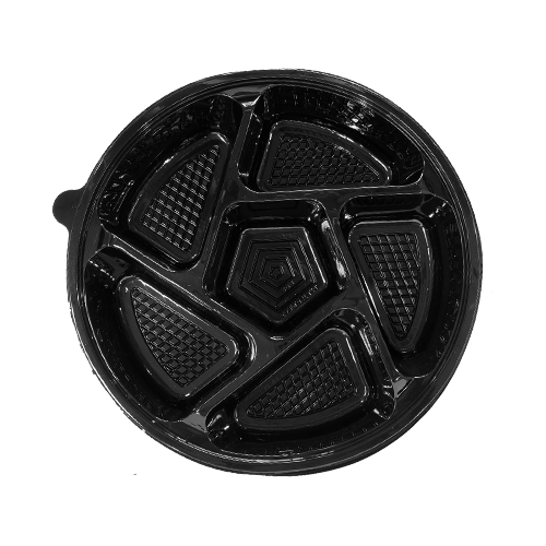 מגש מחולק מפלסטיק 1+5 תאים 25 ס"מ