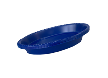 מגש פלסטיק אובלי color ארוז 10 יח' - כחול