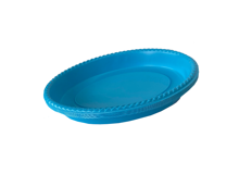 מגש פלסטיק אובלי color ארוז 10 יח' - תכלת