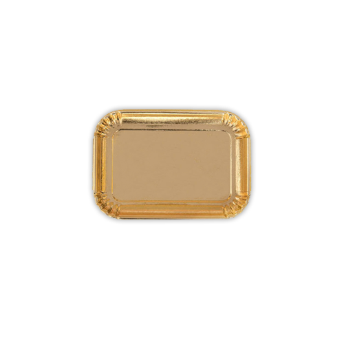 מגש קרטון מלבני 16*23 ס"מ - זהב