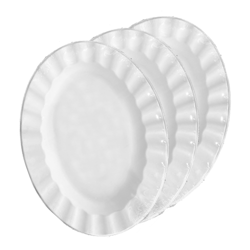 מגש מתכלה קנה סוכר יער 10 יח' - טבעי