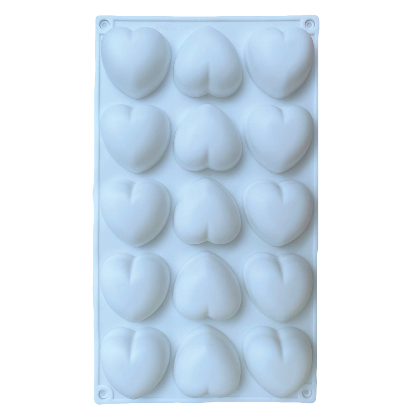 תבנית סיליקון דוגמת לבבות