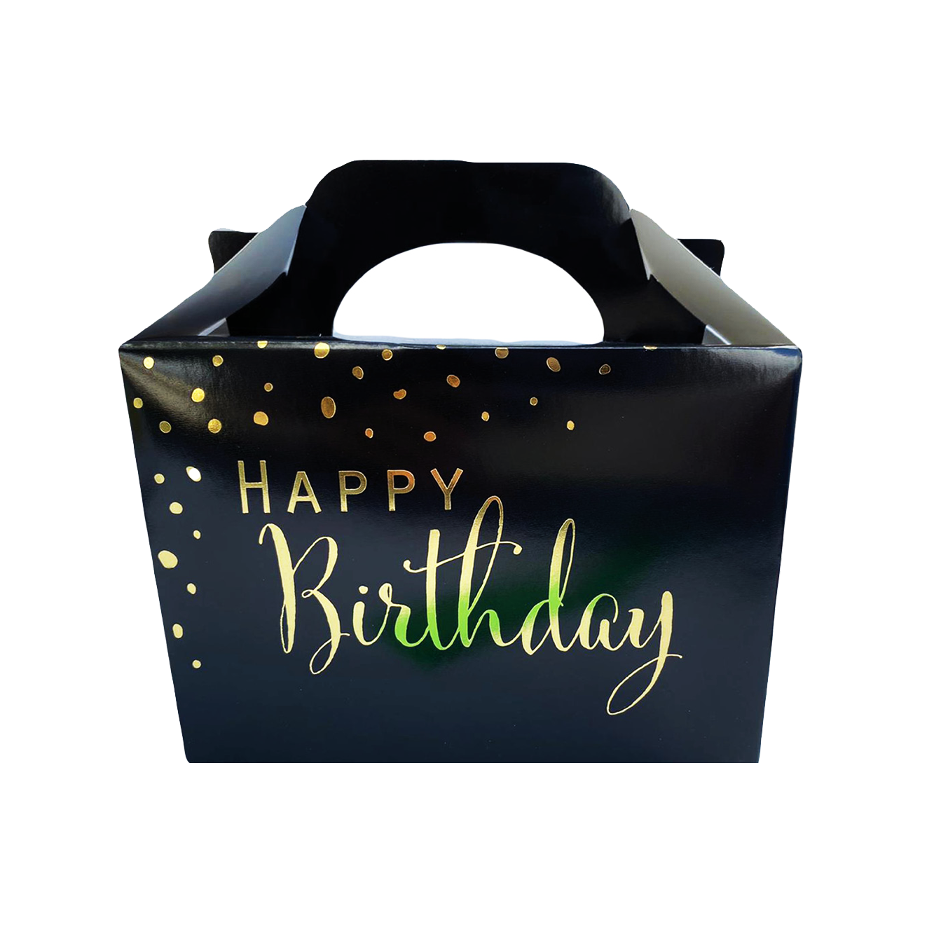 קופסת מתנות HAPPY BIRTHDAY -  שחור
