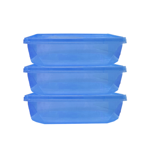 מיכל 1 ליטר ללא מכסה כחול