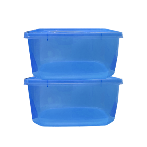 מיכל 2 ליטר ללא מכסה כחול