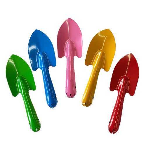 כף צבעונית לגינה ממתכת - צבע משתנה