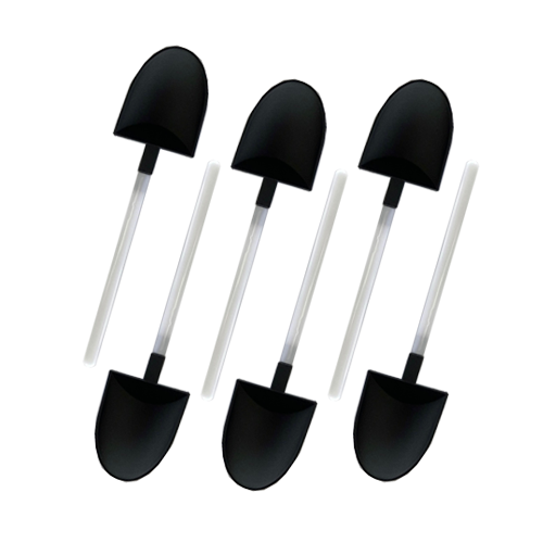 מעדר פלסטיק פלס 6 יח'  לט"ו בשבט - שחור לבן