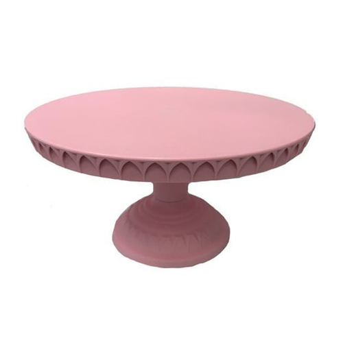 מעמד לעוגה מפלסטיק 3 גבהים - ורוד