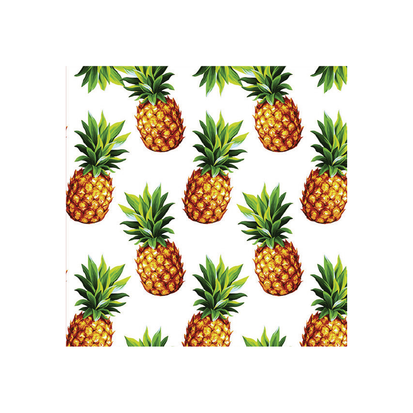 מפיות נייר דוגמת אננס 20 יח' - לבן