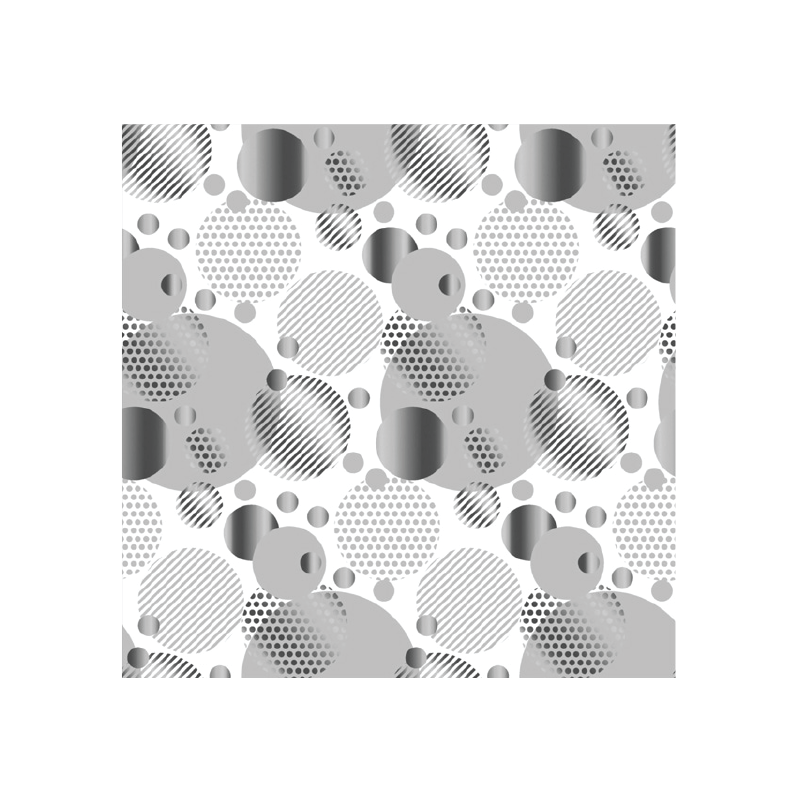 מפיות נייר דוגמת בועות 20 יח' - כסף