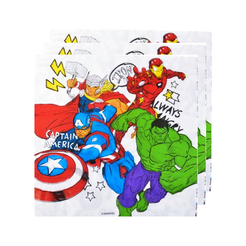 מפיות יום הולדת הנוקמים 16 יח' - צבעוני