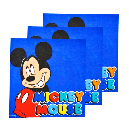 מפיות נייר יום הולדת מיקי מאוס - כחול