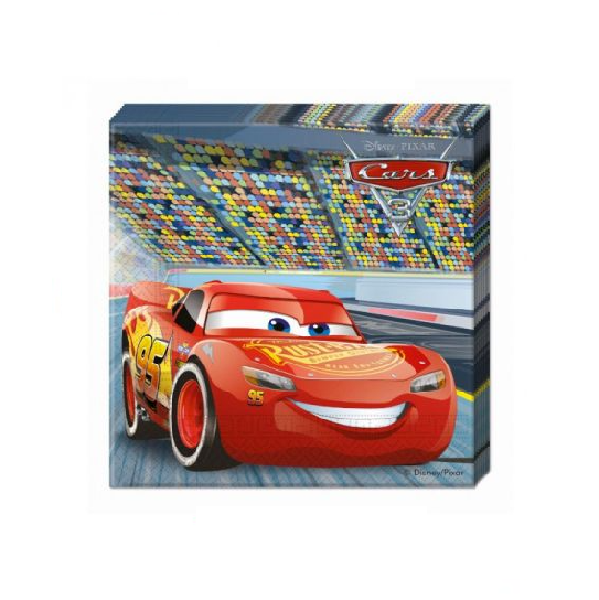 מפיות נייר יום הולדת מכוניות 20 יח' - צבעוני