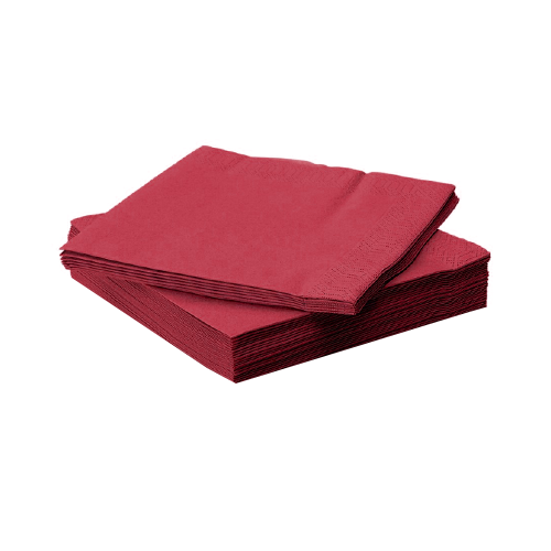 מפיות נייר איכותיות 40*40 ס"מ 50 יח' - בורדו