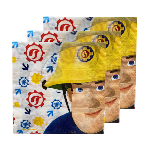 מפיות נייר יום הולדת סמי הכבאי- כחול