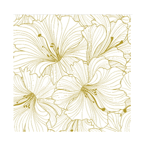 מפיות נייר הוואי 20 יח' - זהב לבן